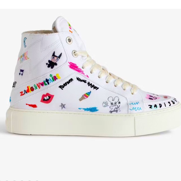 Zadig & Voltaire Shoes - Zadig & Voltare  High Flash Chunky High-Top Sneakers